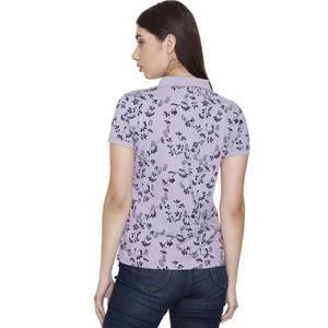 Tissu respirant décontracté en polyester/coton de haute qualité pour chemise à manches courtes pour femme, logo personnalisé, vente en gros directe d'usine - Product Image 6