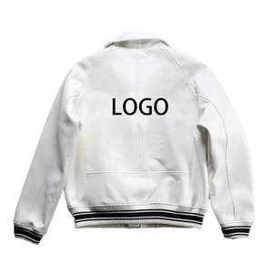 Vestes en cuir véritable pour hommes, en peau d'agneau française, de haute qualité, écologiques, de grande taille, personnalisées aux États-Unis, pour l'automne et l'hiver - Product Image 3