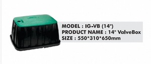 Boîte à vannes IG-VB 14 pouces en plastique robuste pour irrigation, 550x310x650mm, pour la protection des systèmes d'eau souterrains - Product Image 6