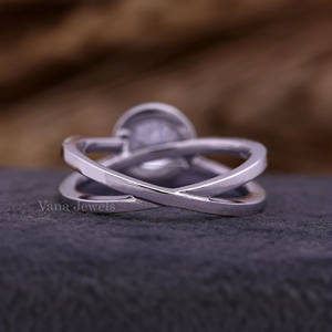 Anillo de Compromiso con Halo de Diamantes Cultivados en Laboratorio, Diseño Único con Pavé, Oro Amarillo de 14K, Certificado IGI, para Regalo de Aniversario de Bodas - Product Image 3