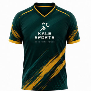 Maillot de football à manches courtes, coupe classique, respirant, haute qualité, 100% polyester, séchage rapide, design personnalisé OEM/ODM. - Product Image 1