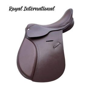 Selle d'équitation anglaise marron de qualité supérieure, équipement d'équitation confortable avec siège rembourré pour le saut d'obstacles, l'entraînement et les compétitions d'équitation. - Product Image 3