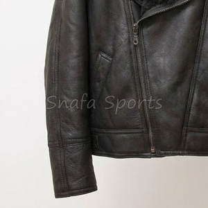 Custom Men <b>Pilot</b> Leather <b>Jackets</b> Bomber Winter Season Real Sheep Fur Shearling Leather <b>Jacket</b> Best Price Top Quality <b>Jacket</b> - Product Image 4