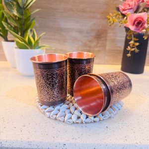 ผู้จัดจำหน่ายแก้วทองแดงทำมือระดับพรีเมียม พร้อมลวดลายดอกไม้ประณีต แก้วค็อกเทล เบียร์ ภาชนะเครื่องดื่ม ขายส่ง รับทำโลโก้ตามสั่ง ของขวัญ - Product Image 2