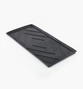 Rectangular Copper <b>Boot</b> Tray Embossed <b>Tree</b> Branch Pattern Brushed Metal Decorative Tabletop Organizer - Product Image 2