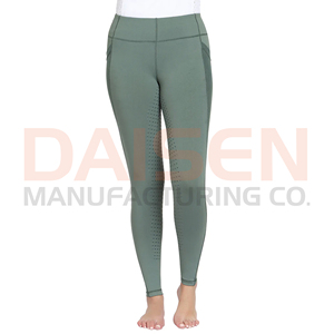 Pantalons d'équitation pour femmes avec grip en silicone, leggings extensibles, taille haute, respirants, vêtements d'entraînement équestre - Product Image 3