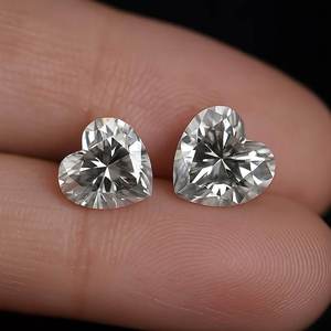 Par de Diamantes Cultivados en Laboratorio con Corte Corazón de 1 a 3 Quilates, Certificados por IGI, Piedras Sueltas para Pendientes, Colgantes, Fabricación de Joyas, Regalo - Product Image 6