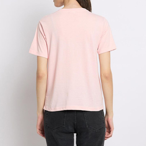 Printed Casual Breathable Eco-Friendly Canvas Solid O-Neck T-Shirt Quick Dry Custom Colors & Sizes Women T Shirts - Product Image 4
