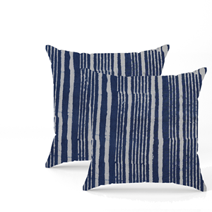 Funda de Cojín Decorativa de Algodón Índigo con Estampado a Mano, Funda de Almohada Floral Hecha a Mano, Decoración Boho para Sofá, Cama y Hogar - Product Image 5