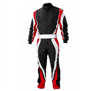 Men's Black <b>Red</b> White Full Sleeve Flame Resistant Quick Dry Racing <b>Suit</b> Breathable All Seasons Motorcycle Wear - Product Image 1