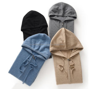 Suéter Básico con Capucha para Hombre 2026, Sudadera con Cremallera, Cárdigan de Punto 100% Lana - Product Image 2