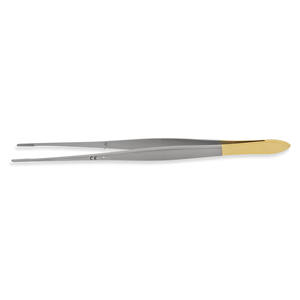 Pinzas quirúrgicas Blink Surgident de acero inoxidable dorado, tipo Forceps para vendajes, 8 pulgadas, pinzas para tejidos con punta dentada de 2 cm - Product Image 4