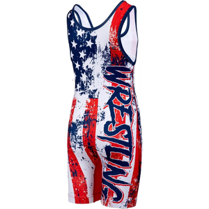 Custom Logo Wrestling <b>Singlet</b> Printed Wrestling Suits Blue <b>Singlets</b> for <b>Men</b> Wrestling - Product Image 2