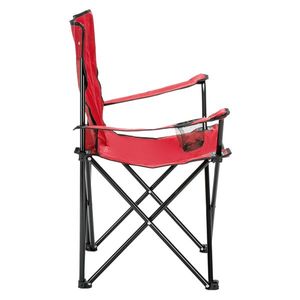 Petite chaise de camping rouge 80x50x50 pour activités de plein air - Product Image 3