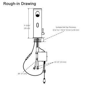 Rubinetto da Cucina Caldo/Freddo con Sensore a 1 Foro/BN per Tocchi Sensibili - Product Image 4