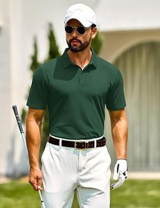 Camisa de Manga Corta para Hombre con Servicio OEM, Tejido de Poliéster/Spandex de Alta Densidad, Bolsillo con Estampado Frontal, Antiarrugas - Product Image 1