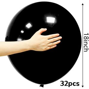 32 Palloncini Rotondi Neri in Lattice da 18 Pollici per Decorazioni di Compleanni e Matrimoni - Product Image 2