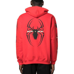 Sweat-shirt à capuche unisexe, nouvelle arrivée, imprimé araignée élégant, ODM, écologique, vêtements de rue d'hiver, en polaire, avec poche, polyester/coton - Product Image 3