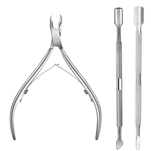 BAFA SURGICAL INSTRUMENTS Juego de Empujadores de Cutículas de Doble Cabeza Reutilizables de Acero Inoxidable, Recortador de Doble Extremo para Manicura - Duradero - Product Image 5