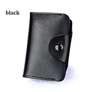 Cartera de Cuero Genuino con Logotipo Personalizado, para Tarjetas de Crédito, con Nombre Comercial - Product Image 1