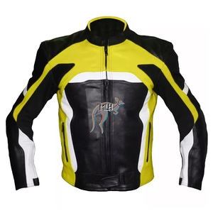 Chaquetas de Cuero para Motociclismo de Primera Calidad, Hechas en Pakistán con Piel de Canguro y Vacuno, Perforadas - Product Image 4