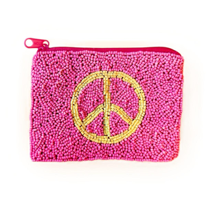 Pochette à monnaie perlée à motif, avec fermeture éclair et pompons, pochette accessoire, portefeuille de rangement polyvalent par MD HANDICRAFTS - Product Image 6