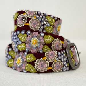 Decorative Ethnic <b>Belt</b> with Artistic Thread <b>Work</b> and Bohemian Fashion Inspired Handmade Design Affordable Price - Product Image 3