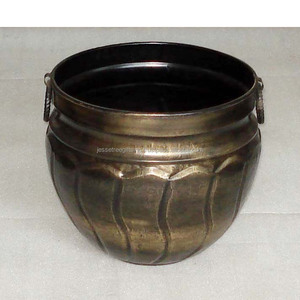 Soporte de manguera de hoja de metal con revestimiento de polvo de cobre acabado forma redonda Borde de diseño de malla de alta calidad para decoración de jardín - Product Image 6