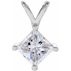 Genuine 925 Sterling Silver <b>Square</b> 4 Prong Basket Pendant Mounting in Semi Mount Gemstone Pendant Setting Wholesale Jewelry - Product Image 6