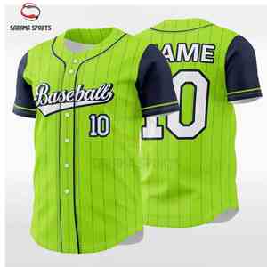 Camiseta de Entrenamiento Personalizable para Hombre, Nuevo Estilo de Alto Rendimiento, Camiseta de Béisbol Sublimada, Talla Grande, Buena Calidad, Estampada - Product Image 1