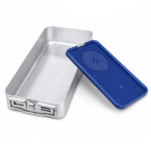 Contenedor de Esterilización Autoclavable de Acero Inoxidable 565265120mm, Sistema de Protección de Instrumentos Quirúrgicos, Certificado CE, OEM - Product Image 1