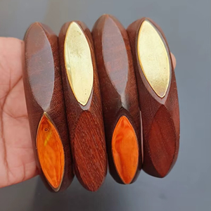 3pcs Hyperbole Stackable Irregular Geometric Wide <b>Bangle</b> Resin Chunky Fashion <b>Bangles</b> <b>Set</b> - Product Image 1