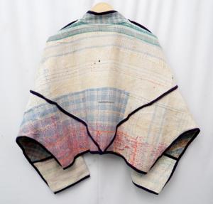 Veste Kantha artisanale respirante et écologique, tissée vintage, élégante, broderie Kantha artisanale pour femmes - Product Image 6