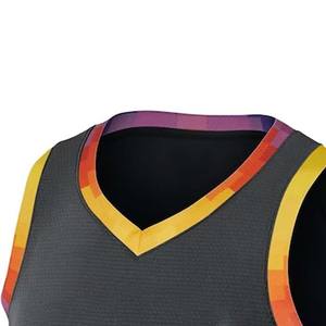 Último Modelo 2026, Camiseta de Baloncesto Personalizable 100% Poliéster, Transpirable, para Entrenamiento, para Adultos - Product Image 3