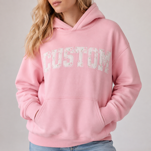 Sudadera con Capucha Bordada Vintage para Mujer, Sudadera de Invierno, Logotipo Personalizado, Ropa Urbana, 100% Algodón Ecológico - Product Image 4