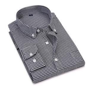 Chemises décontractées en coton personnalisées en gros pour hommes, col montant, manches longues, chemises habillées formelles pour le bureau - Product Image 3