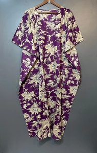 Women's Lightweight Summer Bohemian Floral Digital Print Cotton Sleeveless Maxi <b>Kaftan</b> Dress Casual Resort Wear Naaz Textile - Product Image 4