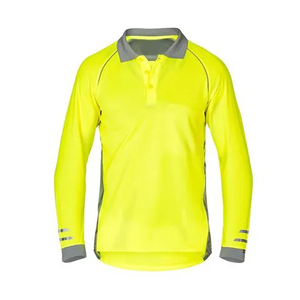 Polo pour homme avec logo brodé personnalisé, coupe légèrement ajustée, chemise de travail à col pour homme - Product Image 1