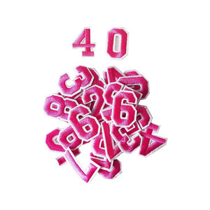 Parches de Chenilla de Doble Capa de PU con Letras Bordadas Personalizadas, Parches Termoadhesivos para Gorras - Product Image 3