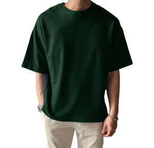 เสื้อยืดผู้ชายพิมพ์ลายตามสั่ง ทรงปกติ ผ้าฝ้าย 100% 300 GSM สไตล์วินเทจลำลอง เป็นมิตรกับสิ่งแวดล้อม โลโก้ด้านหน้า ดีไซน์ไซส์ใหญ่ - Product Image 2
