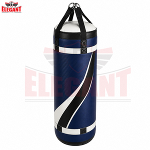Sac de frappe de boxe en cuir PU robuste style Fighter, avec kit de chaînes, pour entraînement de fitness en salle de sport commerciale, modèle 2026 - Product Image 2