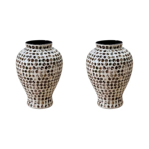 Jarrón Decorativo Hecho a Mano con Mosaico de Madreperla, Artesanía de Concha Premium para Diseñadores de Interiores, Accesorios para el Hogar al por Mayor - Product Image 3