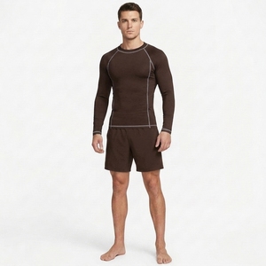 Wholesale Mens <b>Compression</b> <b>Shirt</b> Long Sleeve Athletic Performance Sports Top Fitness Workout Training Activewear - Product Image 4