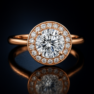 High Quality 925 Silver VVS Moissanite Diamond <b>Ring</b> with Round Cut and White Gold Overlay for Womens Wedding Engagement <b>Ring</b> - Product Image 5