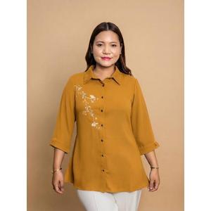 Chemise à manches longues tendance pour femmes, pour un look de bureau et décontracté sans effort, acheter directement auprès du fournisseur - Product Image 3