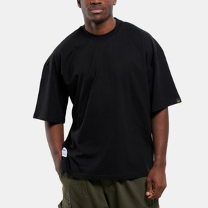 Camiseta de Hombre con Estampado Serigrafiado, 100% Algodón, Estilo Vintage, Hombros Caídos, Alta Calidad, Talla Grande, Transpirable y Ligera, de Fábrica - Product Image 1