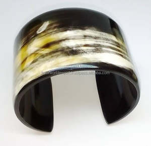 Brazalete de Cuerno de Búfalo de Gran Tamaño, Super Lujoso, Pulido, de Material Orgánico, Hecho a Mano, Ecológico, Joyería de Moda para Bodas - Product Image 6