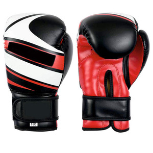Five B Professional <b>Synthetic</b> <b>Leather</b> Boxing Training Gloves 10oz 12oz Hook Loop Closure Padded Wrist Support Breathable - Product Image 5