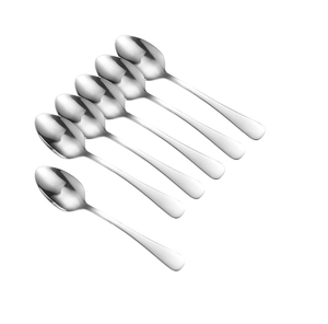 Cuillère en acier inoxydable de haute qualité, cuillère de table de qualité alimentaire, cuillère à dessert, cuillère à café, cuillère à salade, ensemble de couverts - Product Image 1