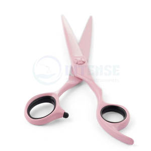 Tijeras para cortar el cabello de color rosa hechas de acero inoxidable de alta calidad, tijeras afiladas para peluquería, herramienta profesional para peluquería - Product Image 4